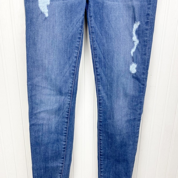 J. Crew Mercantile Distressed High Rise Skinny Jeans D401811 Women's Size 25 - Picture 4 of 10